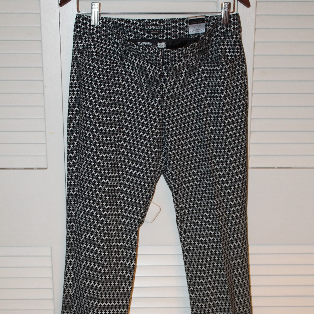 NWT Express Geometric Work Slacks
